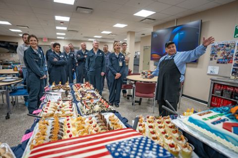 Members get a preview of lunch from Chevron Anchor’s head chef.