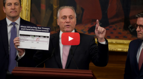 Scalise: American Troops are Suffering Under the Schumer Shutdown