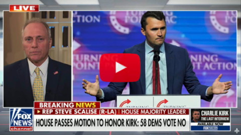 Scalise on 58 Democrats Voting Against Charlie Kirk Resolution: Disgraceful