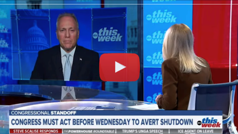 Scalise: Senate Democrats Must Do Their Part to Avoid&nbsp;Government Shutdown