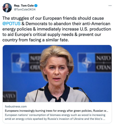 Rep. Tom Cole tweet