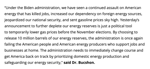 Rep. Bucshon statement 