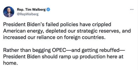 Rep. Tim Walberg tweet