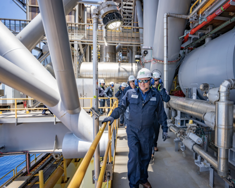 Members tour the platform and see firsthand America’s impressive clean production capabilities.