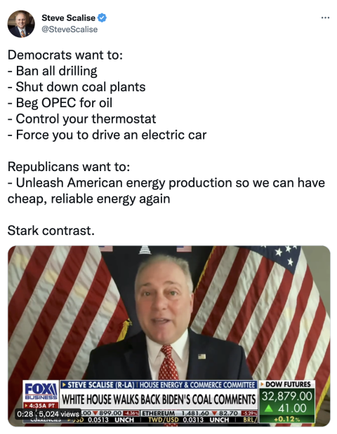 Scalise tweet