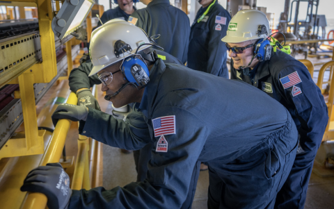 Leader Scalise and Rep. John James take a closer look at some of the platform’s state-of-the-art infrastructure.